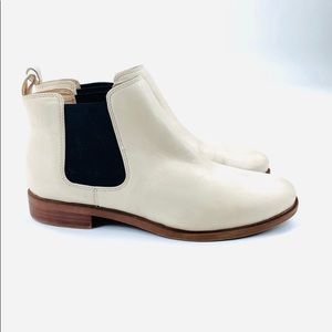 CLARKS white Arlo Chelsea ankle boot